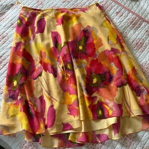 Y2K Low Rise Floral Midi Skirt